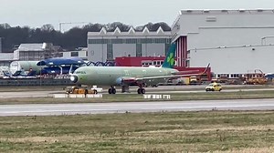 First A321XLR aircraft painted in partial Aer Lingus livery While Airbus is yet to make an official confirmation, footage has emerged from the manufacturer’s facility in Finkenwerder, Hamburg, Germany that seems to confirm Aer Lingus as the launch customer for the new A321XLR. While #Airbus is yet to make an official confirmation, footage taken of the first #A321XLR at Airbus’ facility in Finkenwerder, Hamburg, Germany appears to confirm Aer Lingus as the launch customer for the new aircraft typ