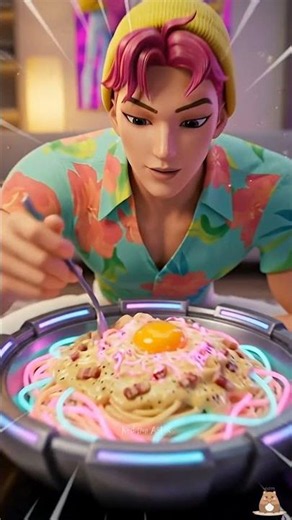 Abby Saja Couldn't Believe These Neon Swirl Noodles Were Real 🍜🌈
