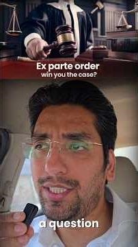 Ex-Parte Order | Judgement of Court #lawyer #exparte #judgement #lawstudents #law #court #legal