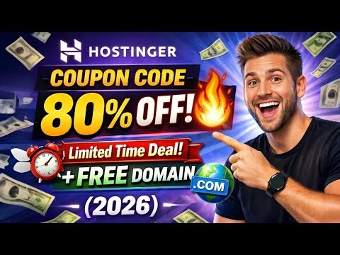 Hostinger Coupon Code 🔥 FREE Domain + Secret Discount Code (Limited Time)