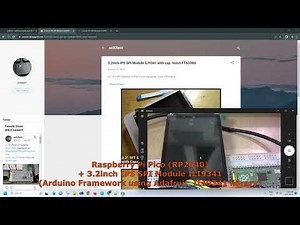 Raspberry Pi Pico (RP2040) + 3.2inch IPS SPI Module ILI9341(Arduino Framework)
