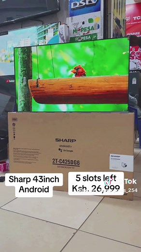 Sharp 43 Inch Smart Android TV with Netflix and YouTube