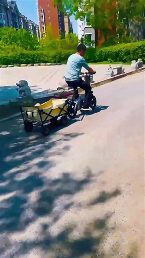 Turn Your E-Bike Into the Ultimate Camping Wagon! #biketrailer #wagon #ebike