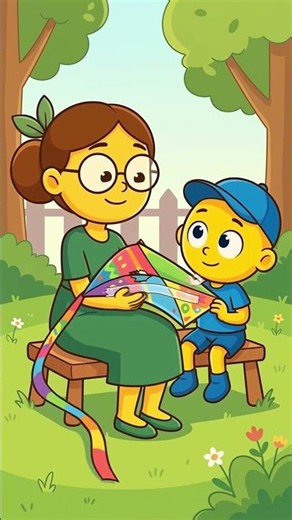 Fly kite 😊 Bimo runs 🪁💛 #bimo #cartoon #bimoonline #animation