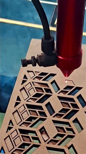 Home 🏡 decoration items #8 mm #MDF #woodworking #jaali cutting work # Co2 laser #99992 54586 😍