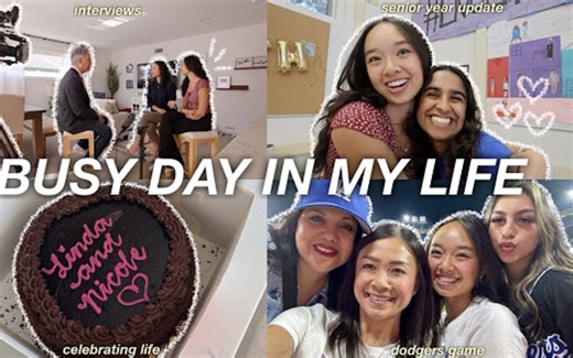 Nicole Laeno | 4.24我生活中忙碌的一天 | 采访、学校和道奇队比赛！