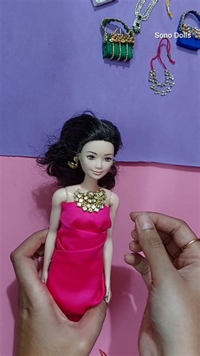 DIY Barbie doll jewellery | How to make doll jewellery