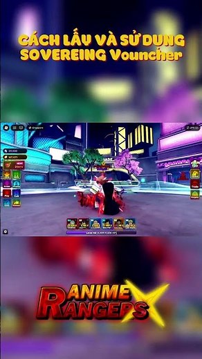 HOW TO GET AND USE SOVEREIGN VOUCHERS IN ANIME RANGER X #shorts #roblox #animerangerx