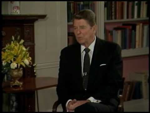 President Reagan being Interviewed by Howard Cosell on May 23, 1984