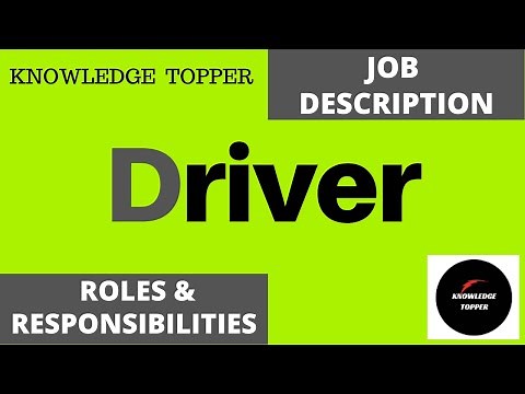 Driver Job Description | Driver Duties and Responsibilities
