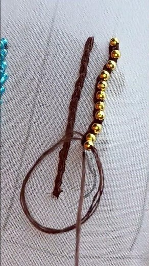Hand Embroidery with Beads | Simple design | Step by step tutorial | Beginners to Advanced