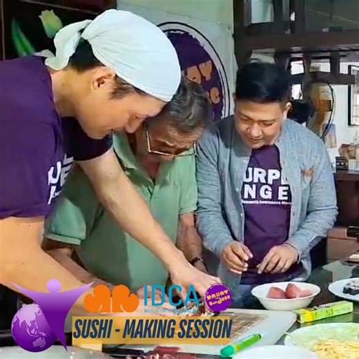 Sushi-making session with Junichi “Jack” Fukui held last October 25 at the care facility of the Institute for Dementia Care Asia (IDCA). This culturally engaging and gastronomic activity promotes cognitive enhancement, showing how interactive experiences can bring joy, connection, and awareness. A wonderful example of how Purple Angel Southeast Asia and IDCA continue to inspire learning, laughter, and care. | Purple Angel SE Asia