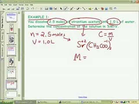 Concentrations Calculations 3 (% weight/volume)