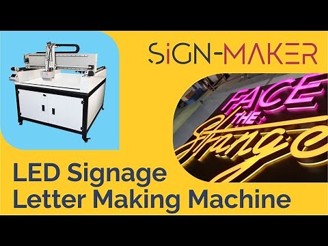 LED Signage letter making machine | Digitech Signmaker | 3D Letter making machine | Channel letter