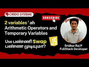 Javascript for Beginners | Swap 2 Variables | Arithmetic Operators | Variable #JavaScript | Day 8