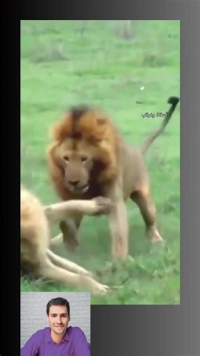 Three Lions Against One Lion_Wild Animals #WildAnimals #Wildlife #Predators #Animals #Oddities