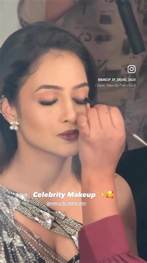 Guess the celebrity in comments ✌🏻#makeupbysnehaldalvi #starpravahparivaar