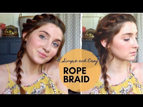 SIMPLE AND EASY ROPE BRAID TUTORIAL