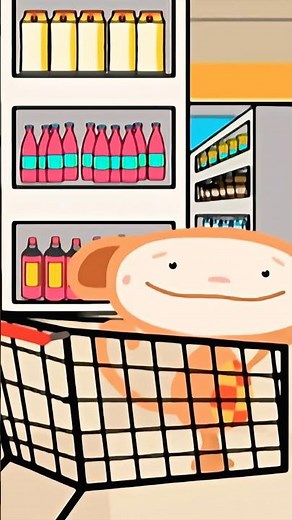 Watch Oliver Get into the Shopping Cart!