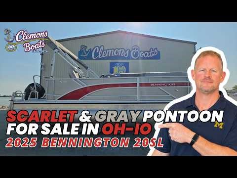 Scarlet & Gray Pontoon? This Bennington 20 SL Looks Like Game Day on the Water