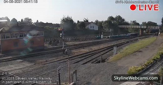 【LIVE】 Live Cam Kidderminster - Train Station | SkylineWebcams
