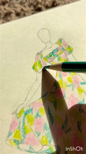 Designing a flowy tropical sundress!