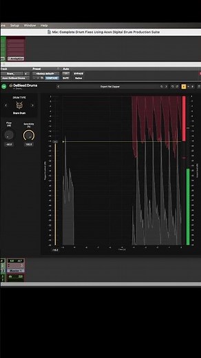 Fixing Bleed Into Snare Drums Using Acon Digital DeBleed:Drums #productionengineering #audio