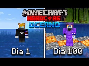 SOBREVIVÍ 100 Días en un OCEANO en Minecraft HARDCORE... Esto es lo que pasó