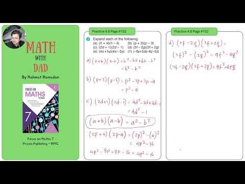 Math with Dad: Expansions of Brackets (Practice 4.6 No.3)