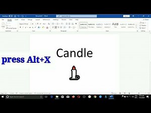 Candle Symbols In MS Word | Alt X Codes |