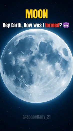 How was the Moon formed? 💀 #space #earth #sun