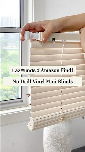 ✨No-Drill Cordless Vinyl Blinds