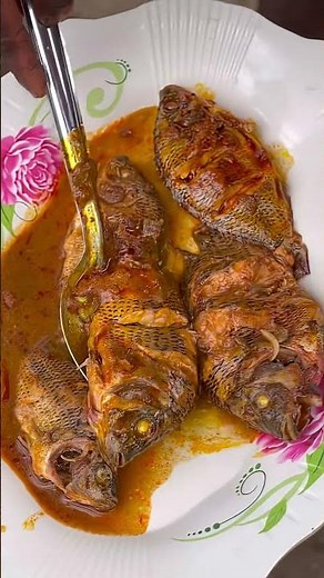 Comment préparer la sauce graine avec poisson frais ( tilapia ) partie 2 #food #artculinaire #cook