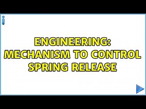 Engineering: Mechanism to control spring release (2 Solutions!!)