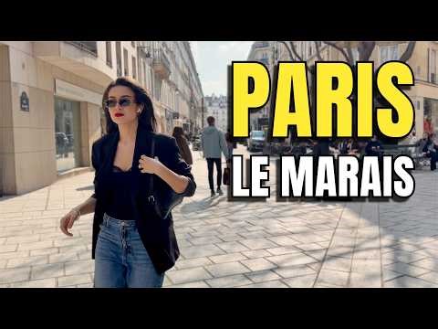 PARIS - 🇫🇷 FRANCE Walking Tour [4K] - PARIS / LE MARAIS - Where History, Art And Fashion Blend