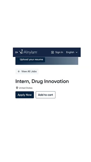 2026 Summer Internships at a biotech company!