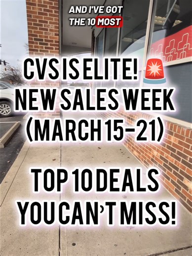 Get ready! A brand new sales week starts tomorrow, March 15th, and CVS is elite. I’m breaking down the top 10 deals you need to know, including FREE makeup and huge household savings. Check your app early Sunday morning for those digital coupons! ​#cvscouponing #cvsdeals #couponcommunity #howtosavemoney #extremecouponing