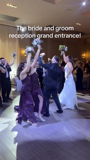 Bride and Groom's Grand Entrance at Wedding Reception