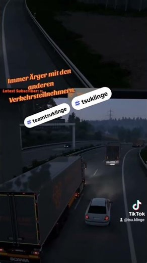 Lebensgefährlich. Rückwärtsgang auf der Autobahn #tsuklinge #scs #eurotrucksimulator2 #ets2 #gaming