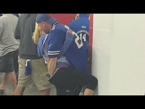 Crazy Bills Fans Dry Hump, Jump Through Tables, & Cause Mayhem