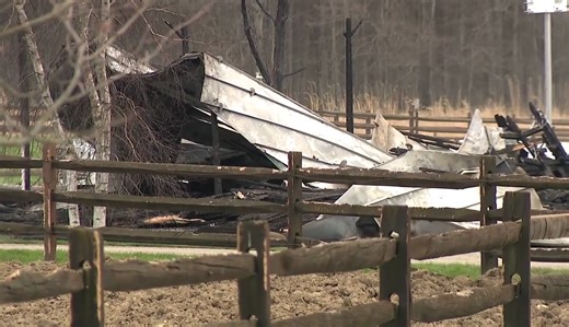 Geauga County barn fire, explosion was a close call for mother and child, neighbor says