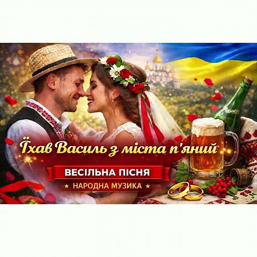 Їхав Василь з міста пʼяний 😂 Весільна пісня | Українська музика 2025 (Повна версія на каналі)