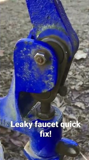 Fix a leaky outdoor faucet