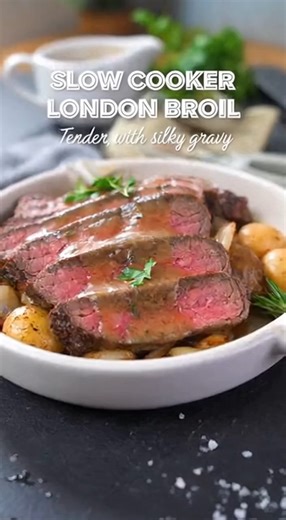 - Slow Cooker London Broil – Classic and Authentic Post 5 brings you an old-school favorite! Slow Cooker London Broil – Classic and Authentic uses simple, wholesome ingredients to create fork-tender beef infused with deep, savory flavor straight from a traditional kitchen. Ingredients: - 2–3 lb London Broil (top round steak) - 1 tbsp olive oil - 1 onion (sliced) - 3 cloves garlic (smashed) - 1 cup beef broth - 2 tbsp tomato paste - 1 tbsp red wine vinegar - 2 tsp dried oregano - 1 tsp dried thym