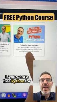Free Python for Data Engineers course! Get it now!
