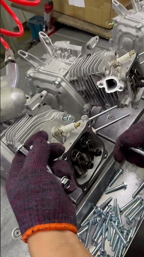 Flawless Engine Build 🏭 Step by Step Cylinder Head Bolt Installation #Assembly #DIY #AMSR #OEM #ODM