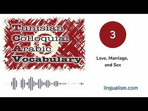 Tunisian Colloquial Arabic Vocabulary (Topics 1-7)
