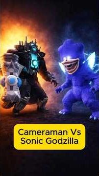 Cameraman Vs Sonic Godzilla Garry's Mod #robloxindonesia #kogakocheng #games #shorts