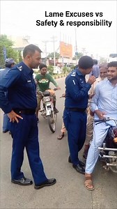 698K views · 23K reactions | Lame Excuses vs Safety & responsibility.... | ٹریفک پولیس منڈی بہاوالدین | Facebook