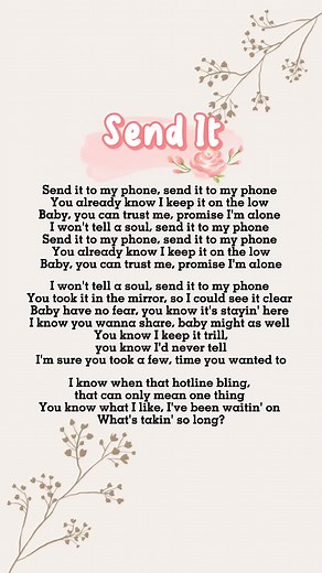 Send It🎧 #xuhuong #lyrics #music #trending #viral #nhachaymoingay #foryou #nhac #fyp #sendit